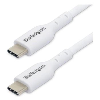 Cable USB-C StarTech 1 m 60W 3A Blanco Carga y Datos