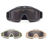 gafas tacticas xanes con 3 lentes ligero viento suave proteccion uv400 gafas para ciclismo proteccion segura