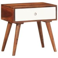 mesa auxiliar madera maciza acacia 45x30x45 cm vidaxl