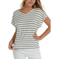 lisca blusa top con hombros anchos posh cheek para mujer