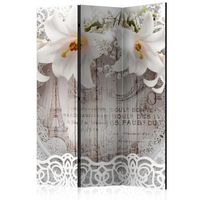 biombo - lilies and quilted background room dividers
