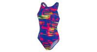 banador speedo allover recordbreaker azul rosa