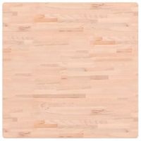 tablero de mesa cuadrado de madera maciza de haya 90x90x25 cm vidaxl
