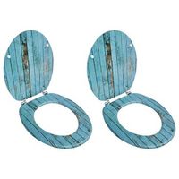 asientos inodoro tapas 2 uds mdf madera vieja vidaxl