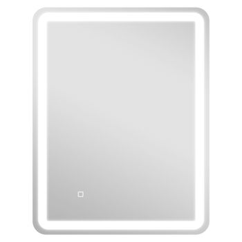 HOMCOM Espejo de Baño con Luces LED 70x90 cm 3 Colores de Luz Brillo Regulable Función Antivaho Función de Memoria IP44