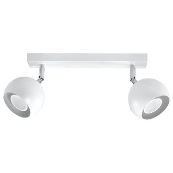 Lámpara de techo blanco acero alt. 16 cm