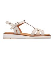 pikolinos para mujer w9b-0789c1 sandalias de piel roquetas beige 40 1 a 3cm hebilla casual