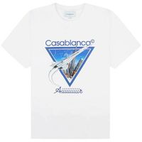 casablanca camiseta aiiiiiir t-shirt white para hombre