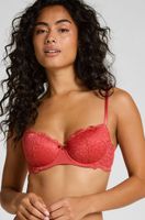 hunkemoller sujetador con aros preformado marine rojo