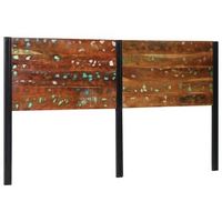 cabecero 180 cm madera maciza reciclada y hierro vidaxl