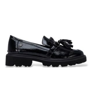 Carmela para mujer. 16437901-NEGRO Mocasines de Piel 164379 negro (40), 3 a 5cm, Ninguno, Casual, Clásico, Charol