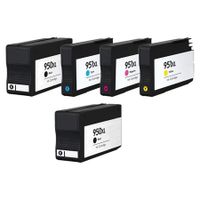 compatible multipack hp officejet pro 8600 premium e-all-in-one printer ink cartridges 5 pack -cn045ae