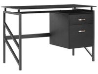 escritorio  117 cm 57 cm con almacenaje negro
