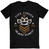 five finger death punch tops y camisetas chevron para mujer