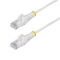 StarTech.com Cable de Red Ethernet CAT6 Delgado sin Enganches Blanco de 7m - Cable RJ45 Snagless Slim 28AWG - Alambre de Cobre Puro - PoE 100W - con Alivios de TensiÃ³n - LSZH - Probado con Fluke