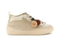 zapatillas mid de ante y piel recubierta con charm beige 36