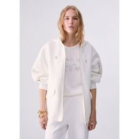 liu jo chaqueta cazadora oversize con capucha para mujer