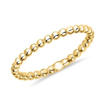 Anillo de mujer con diseño de bola en oro de 14 quilates