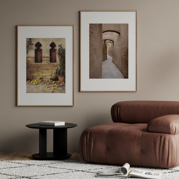 Set de 2 cuadros 003, marco negro, 50x70 cm