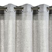 cortina con ollaos gris cortinas salon  tanslucida 280 x 300