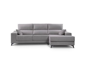Chaise longue noelia xl 4 plazas lado derecho gris claro