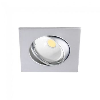 Empotrable led basic basculante cuadrado acero (8w)