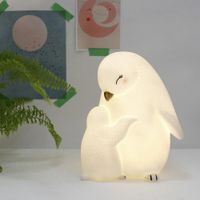 super cute penguin lamp - rechargeable