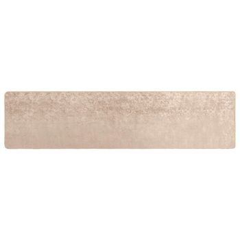 Pasillo De Alfombra Marsa Beige 80 X 450 Cm Poliéster Y Pvc Vidaxl