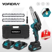 yofidra-motosierra electrica inalambrica de 6 pulgadas engrasador para jardin corte de madera sierra de poda herramienta electrica para pin de bateria makita de 21v