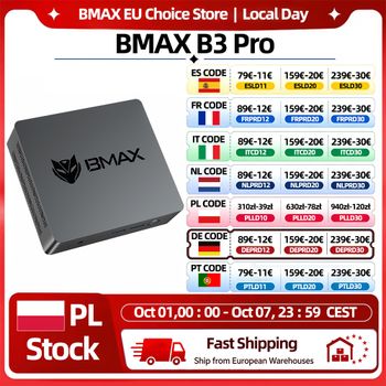 Bmax B3 Pro Windows 11 PC Intel N4500 8GB RAM 256GB SSD HDMI USB Wi-Fi de Doble Banda Compatible con 4K@60Hz Intel HD Graphics Mini PC