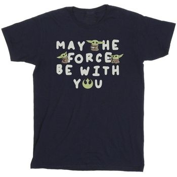 Disney Camiseta manga larga The Mandalorian May The Force Be With You para niña