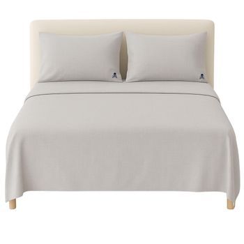 Set Sábanas Gris (encimera 270x280 + 2 Fundas Almohada 50x105) 100% Algodón Scalpers Home