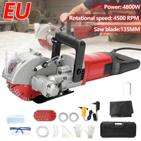 ranuradora de pared de 4800w con cuchilla de 135mm y apuntamiento laser sierra circular electrica multifuncional para ranurado de paredes en construccion y renovacion y ranurado de cableado