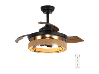 ventilador de techo - cecotec energysilence aero 3600 invisible natural design 3 aspas retractiles 6 velocidades modo inviernoverano multicolor