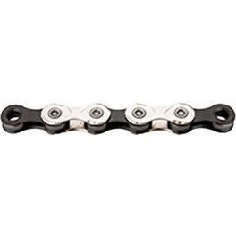 Kmc Cadena X12 1/2x11/128 Ancha 126 Eslabones 12v Plata/negro