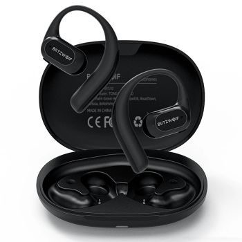 BlitzWolf® BW-BTS10 OWS auriculares bluetooth de conducción ósea IPX8 a prueba de agua con baja latencia, auriculares de