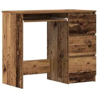 escritorio  mesa de trabajo de madera contrachapada madera vieja 90x45x76 cm