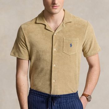 Polo Ralph Lauren Cotton-Blend Terry Slim-Fit Shirt - S
