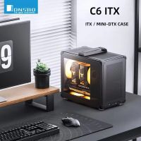 chasis mini itx jonsbo c6 negro panel de malla en cuatro lados 3 posiciones para ventiladores fuente de alimentacion atx chasis para computadora con radiador de 170 mm blanco