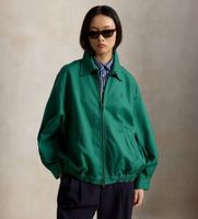 polo ralph lauren para mujer 211a96311007 cortavientos de algodon oversize verde m casual