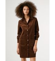 pepe jeans para mujer pl9537694 vestido noelia marron m casual algodon manga larga