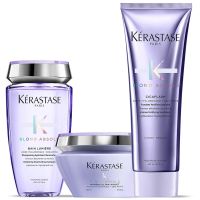 trio de champu acondicionador y mascarilla blond absolu lumiere de kerastase