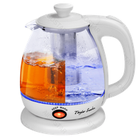 taylor swoden vanilla - hervidor de cristal de 1 litro 2200w hervidor de agua electrico con iluminacion led libre de  bpa funcion mantener caliente con infusor y filtro extraible blanco vanilla03not