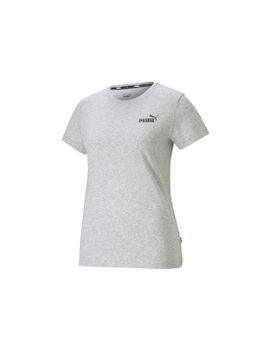 Camiseta Puma Essentials Small Logo Mujer Gris