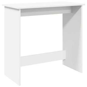 Escritorio - Mesa De Ordenador De Madera Contrachapada Blanco 80x40x75 Cm