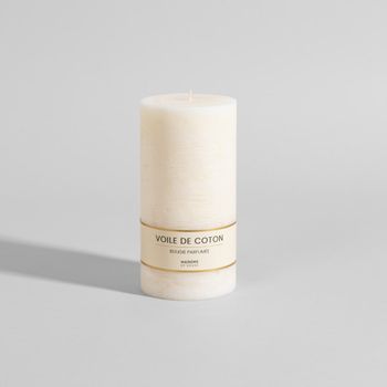 Vela perfumada blanco roto aroma velo de algodón