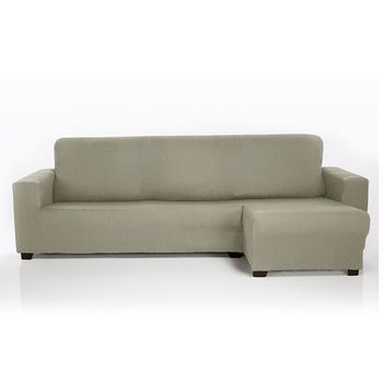 Funda De Sofá Chaise Longue Elástica Strada Brazo Derecho Corto, Gris Claro. Funda Para Sofá Chaise Longue Elástica