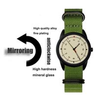 reloj de diseno creativo con espejo reloj de hombre con movimiento antihorario reloj con concepto personalizado