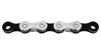Cadena kmc x10 114 enlaces 10s negro   plata