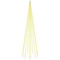 arbol de navidad en asta de bandera 310 led blanco calido 300cm vidaxl